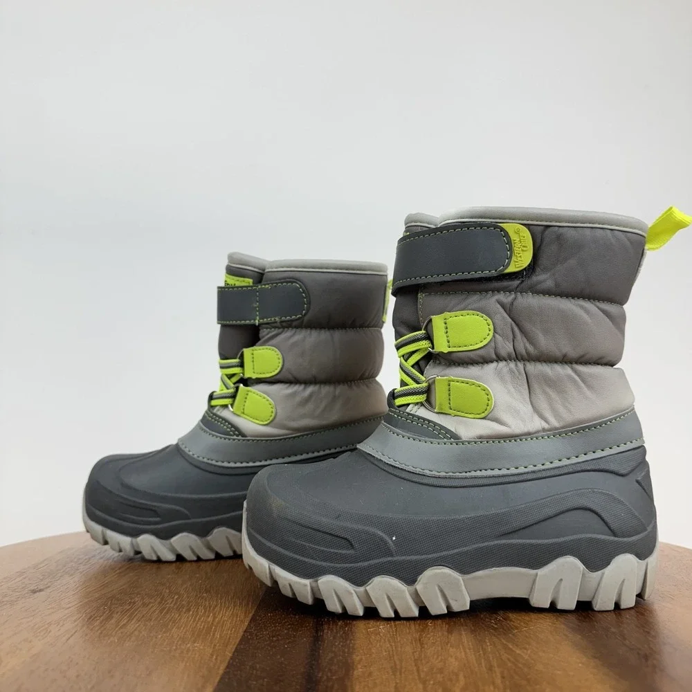 Little Kids Western Chief Ascend Charcoal Comfort Lined Snow Boots Size 10 C GUC